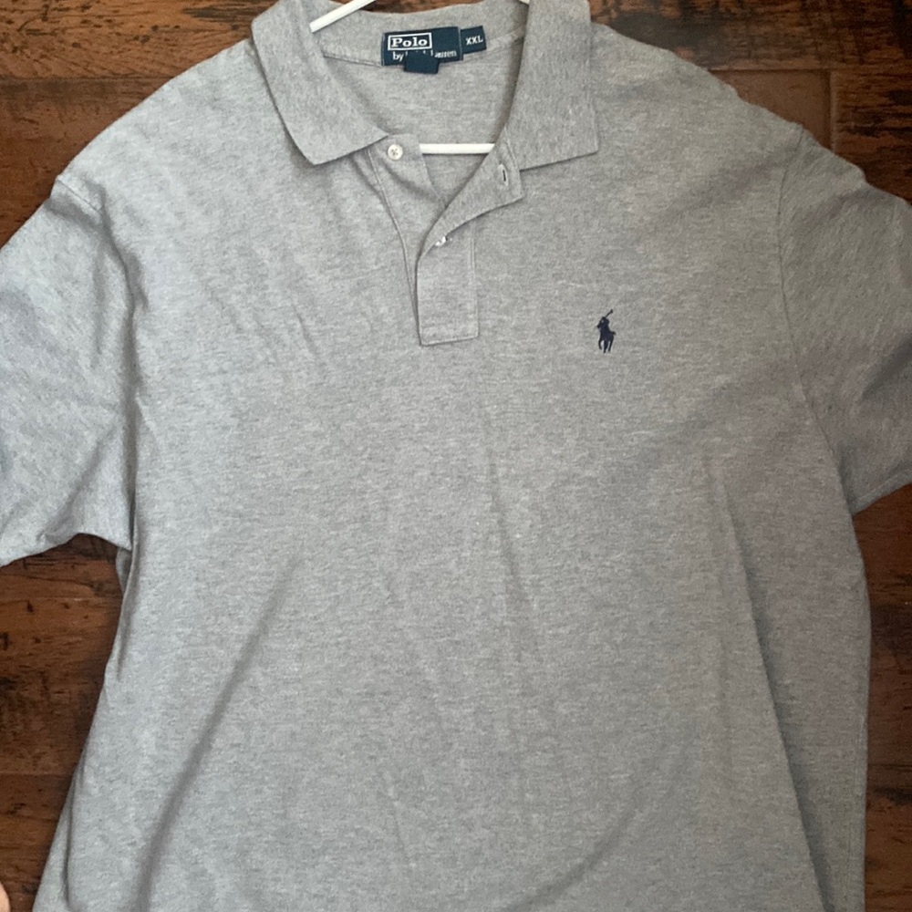 XXL Classic Gray Short Sleeve Polo